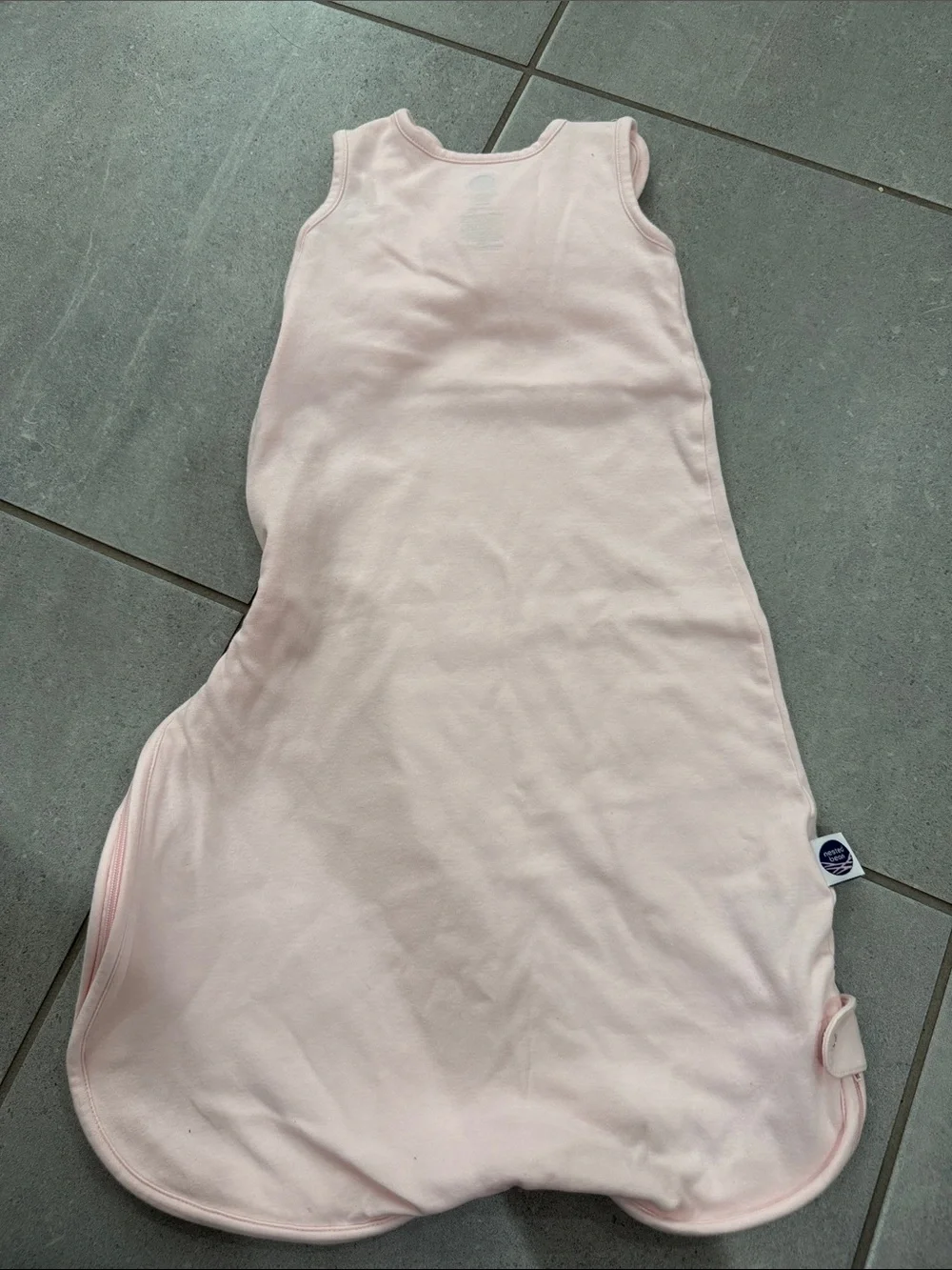Nested Bean Light Pink Sleep Sack with Owl Embroidery